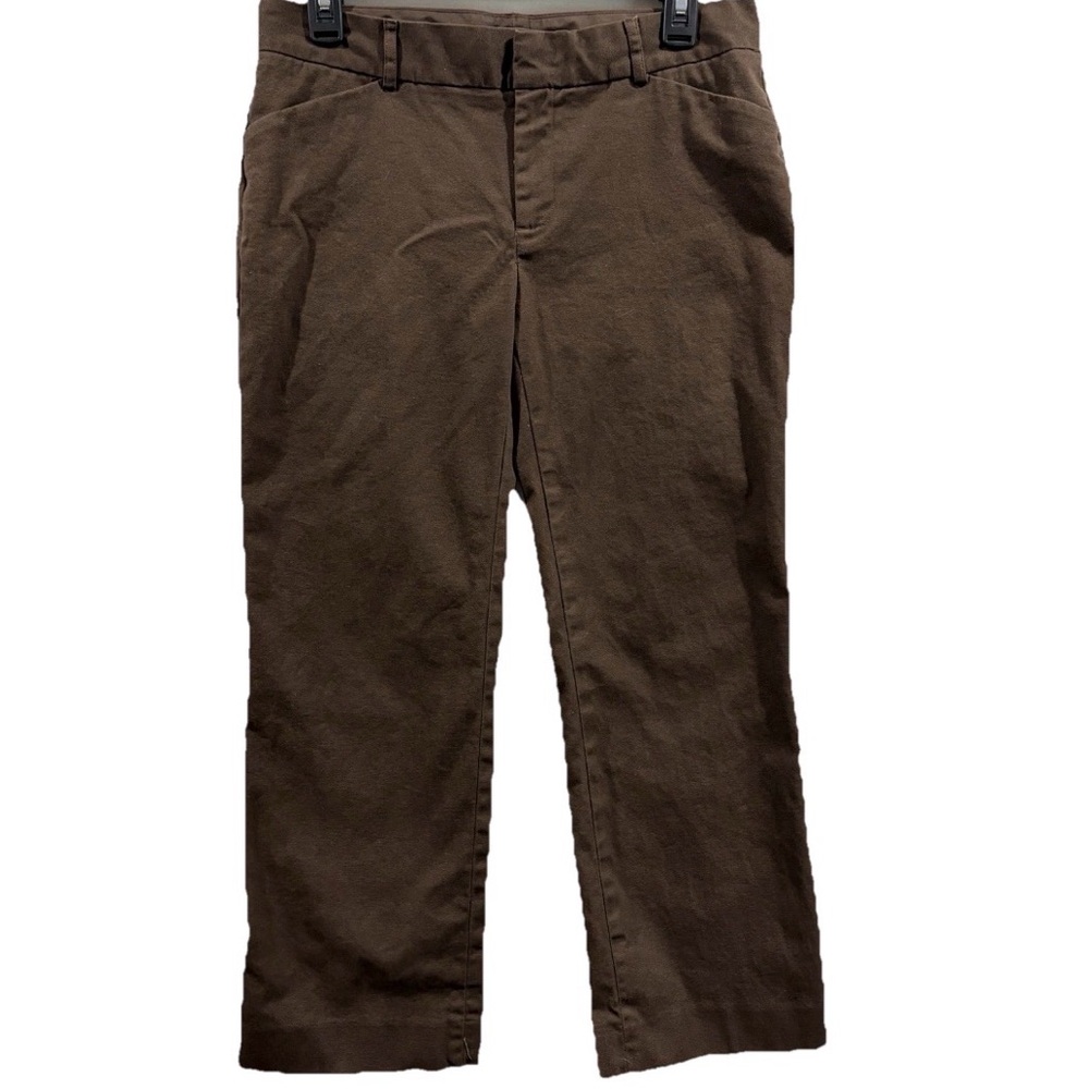 GAP Women's Pants Size 6 Brown Straight Leg Stretch Workwear